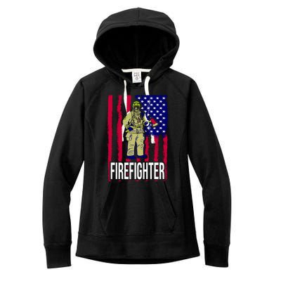 American Firefighter Women's Fleece Hoodie