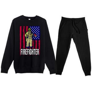 American Firefighter Premium Crewneck Sweatsuit Set