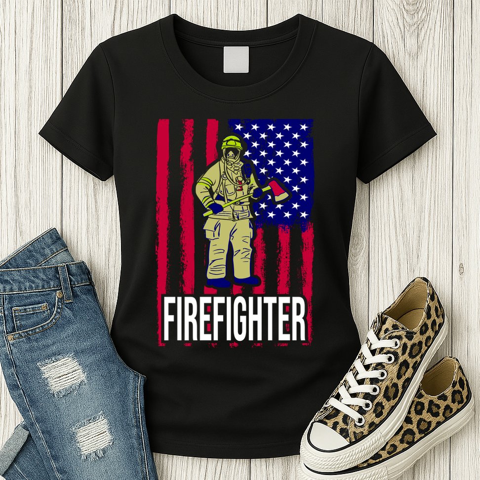 American Firefighter Womens T-Shirt
