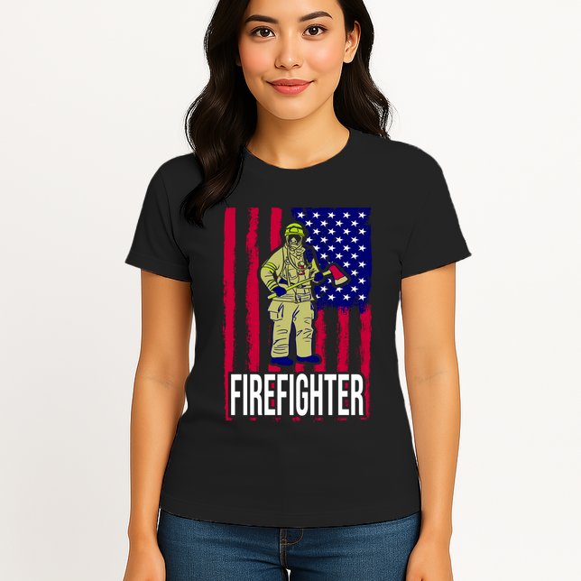 American Firefighter Womens T-Shirt