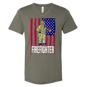 American Firefighter V-Neck T-Shirt