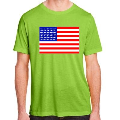 American Fishing Flag Adult ChromaSoft Performance T-Shirt