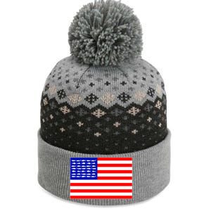 American Fishing Flag The Baniff Cuffed Pom Beanie