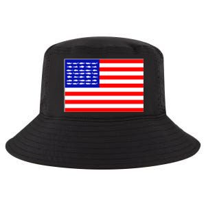 American Fishing Flag Cool Comfort Performance Bucket Hat