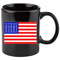 American Fishing Flag 11oz C Handle Ceramic Mug