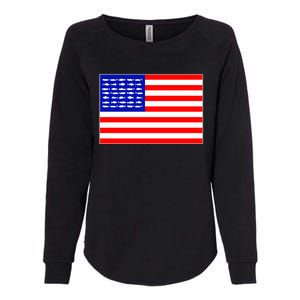 American Fishing Flag Womens California Wash Sweatshirt