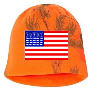 American Fishing Flag Kati - Camo Knit Beanie