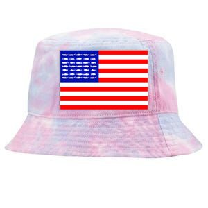 American Fishing Flag Tie-Dyed Bucket Hat