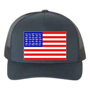 American Fishing Flag Yupoong Adult 5-Panel Trucker Hat