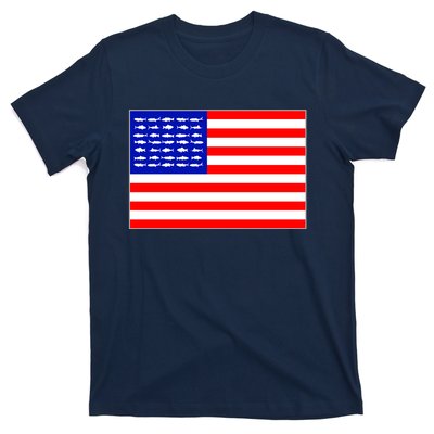 American Fishing Flag T-Shirt