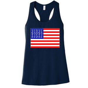 American Fishing Flag Women's Racerback Tank