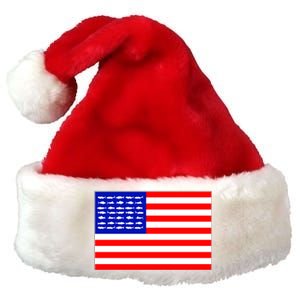 American Fishing Flag Premium Christmas Santa Hat