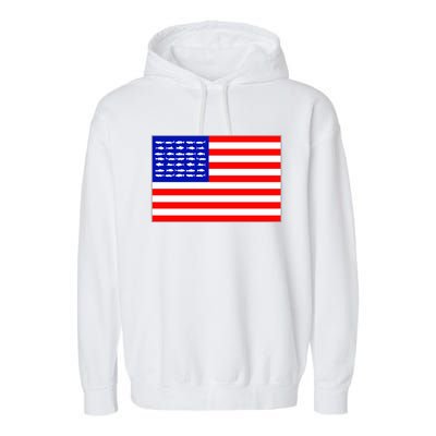 American Fishing Flag Garment-Dyed Fleece Hoodie