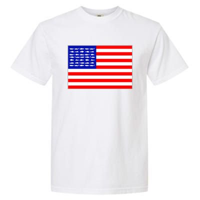 American Fishing Flag Garment-Dyed Heavyweight T-Shirt