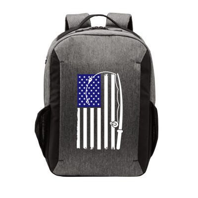 American Fishing Rod & Hook Flag Vector Backpack