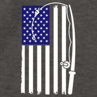 American Fishing Rod & Hook Flag Vector Backpack