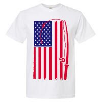 American Fishing Rod & Hook Flag Garment-Dyed Heavyweight T-Shirt