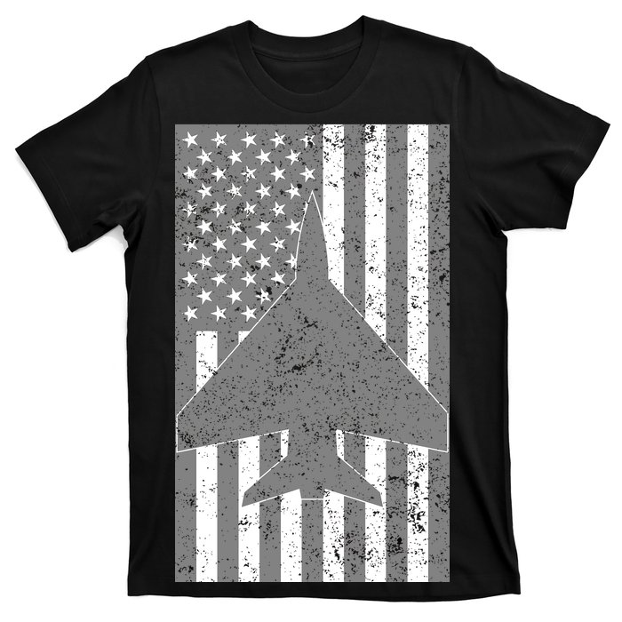 American Flag Airplane Pilot T-Shirt