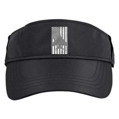 American Flag Airplane Pilot Adult Drive Performance Visor