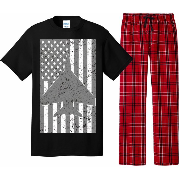 American Flag Airplane Pilot Pajama Set