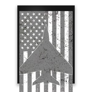 American Flag Airplane Pilot Poster