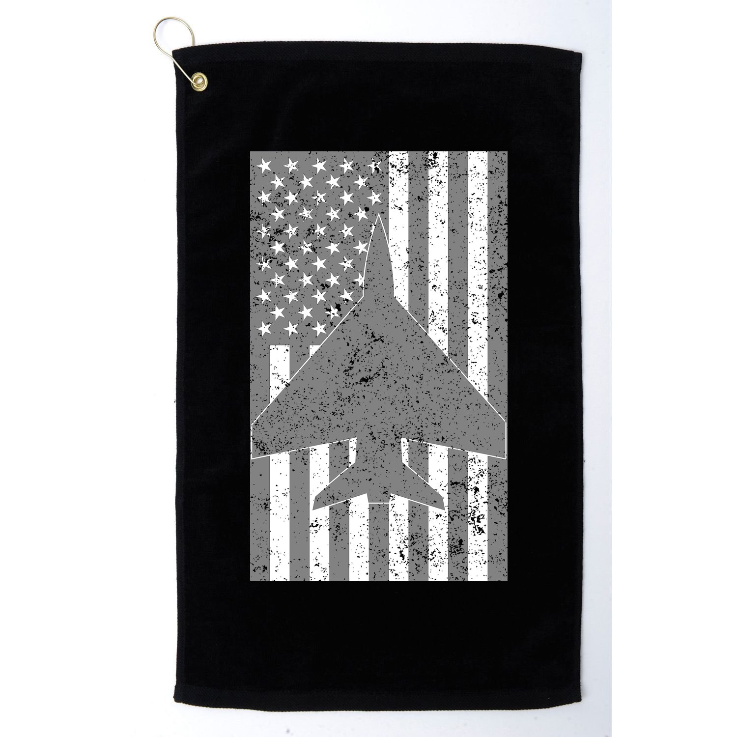 American Flag Airplane Pilot Golf Towel