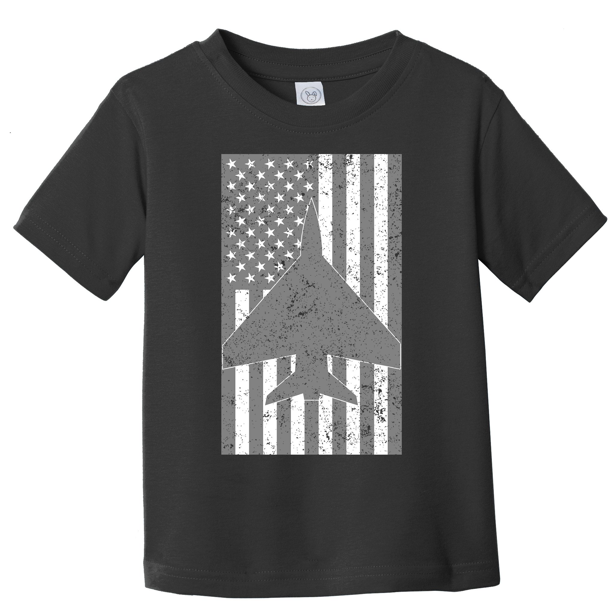 American Flag Airplane Pilot Toddler T-Shirt