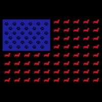 American Flag Dachshund Dog Backpack