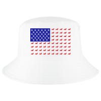 American Flag Dachshund Dog Cool Comfort Performance Bucket Hat