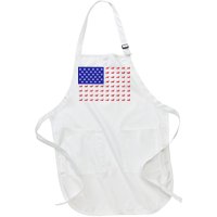 American Flag Dachshund Dog Full-Length Apron With Pockets