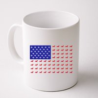 American Flag Dachshund Dog Coffee Mug