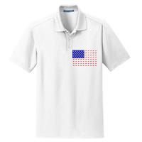 American Flag Dachshund Dog Dry Zone Grid Polo