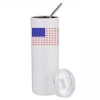 American Flag Dachshund Dog Stainless Steel Tumbler