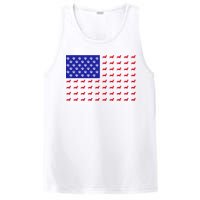 American Flag Dachshund Dog PosiCharge Competitor Tank