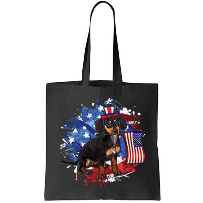 American Flag Dachshund Dog Cool Bag