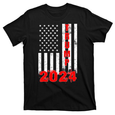 American Flag Design Trump 2024 T-Shirt