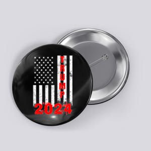 American Flag Design Trump 2024 Button