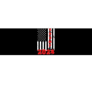 American Flag Design Trump 2024 Bumper Sticker