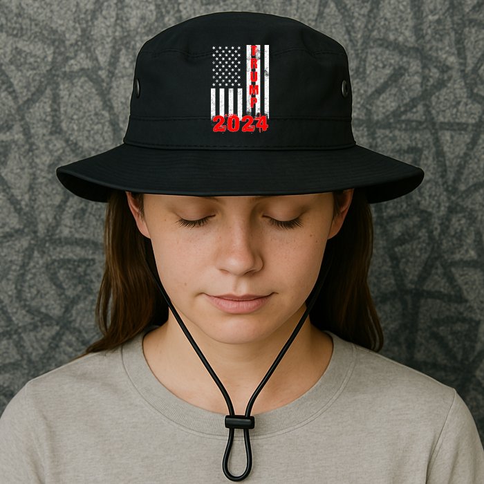 American Flag Design Trump 2024 Bucket Hat
