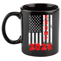 American Flag Design Trump 2024 11oz C Handle Ceramic Mug