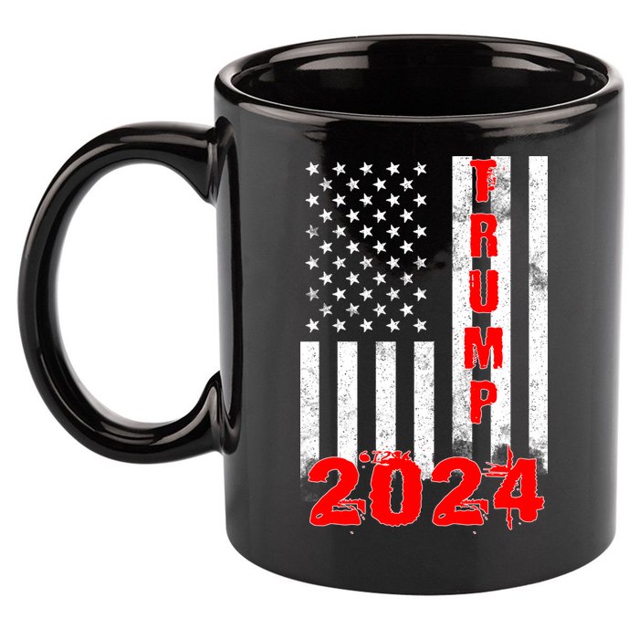 American Flag Design Trump 2024 11oz C Handle Ceramic Mug