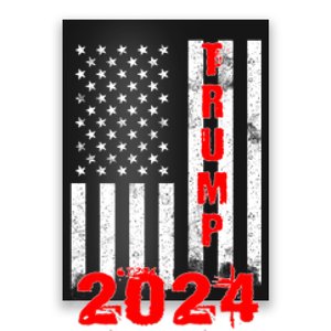 American Flag Design Trump 2024 Poster