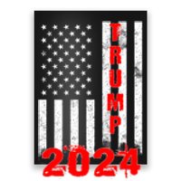 American Flag Design Trump 2024 Poster