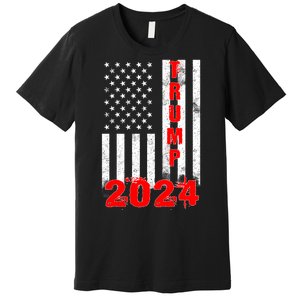 American Flag Design Trump 2024 Premium T-Shirt