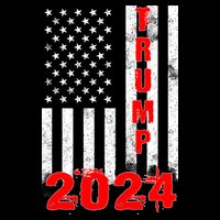 American Flag Design Trump 2024 Baby Bodysuit