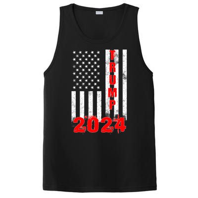 American Flag Design Trump 2024 PosiCharge Competitor Tank