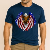 American Flag Eagle Cooling Performance Crew T-Shirt