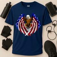 American Flag Eagle Cooling Performance Crew T-Shirt