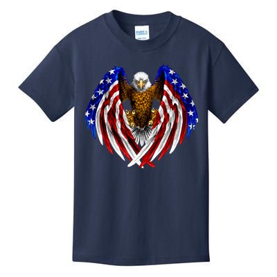 American Flag Eagle Kids T-Shirt