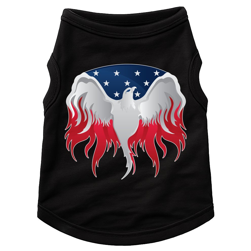 American Flag Eagle USA Illustration Doggie Tank